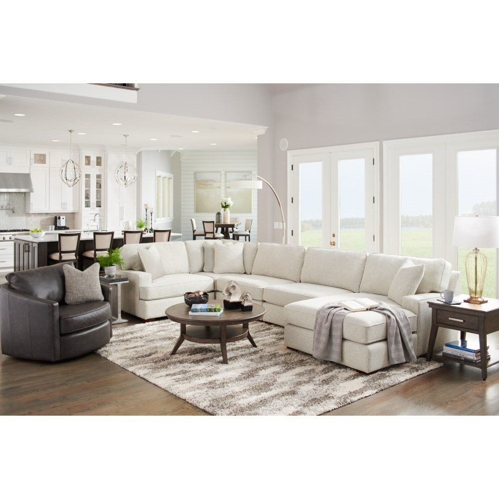 LaZBoy Paxton 4Seat Premier Sectional Sofa with Comfort Core